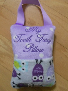 Night Owl Violet Tooth Fairy Pillow